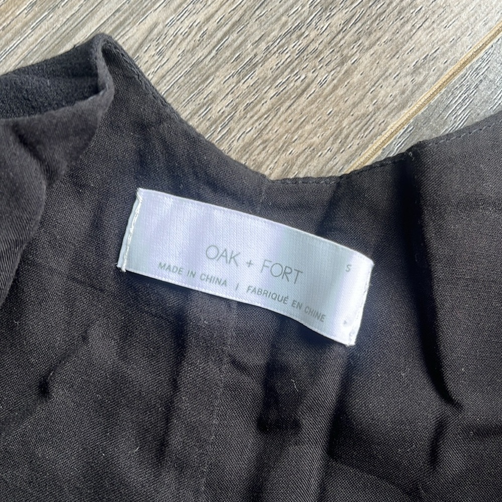 OAK + FORT Black Romper - Picture 4 of 4